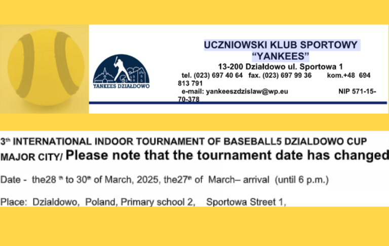 3° Torneo Intrnazionale 28-30 Marzo 2025 DZIALDOWO CUP